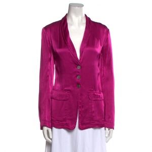 Raquel Allegra silk v neck blouse